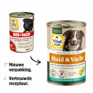 Vitalstyle Hondenvoer Blik Huid & Vacht 400 gr