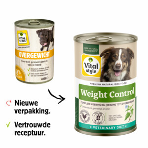 Vitalstyle Hondenvoer Blik Overgewicht 400 gr