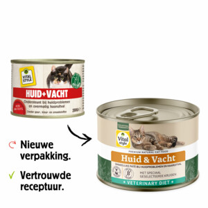6x Vitalstyle Kattenvoer Blik Huid & Vacht 200 gr