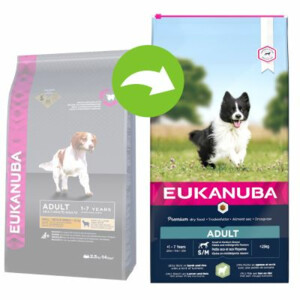 Eukanuba Adult Small - Medium Hondenvoer Lam - Rijst 12 kg