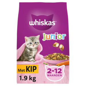 Whiskas Junior Kattenbrokken Kip 1,9 kg