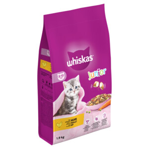 Whiskas Junior Kattenbrokken Kip 1,9 kg