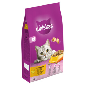 Whiskas 1+ Kattenbrokken Kip 7 kg
