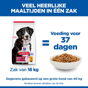 Hill's Science Plan Hondenvoer Adult Large Kip 18 kg