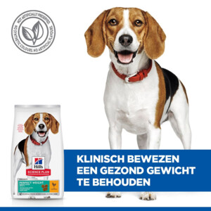 Hill's Science Plan Hondenvoer Adult Perfect Weight Medium Kip 12 kg