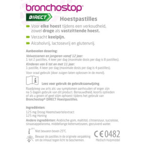 2x Bronchostop Hoestpastilles Direct Met Honing - 18.94 euro
