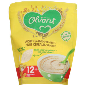 Olvarit Granenpap Acht Granen Vanillesmaak 12+ Maanden - 3.09 euro