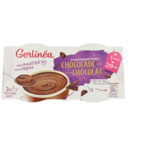 Gerlinea Pudding Chocolade 2 Pack - 5.39 euro