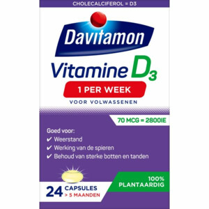 4x Davitamon Vitamine D Vegan 1 Per Week - 69.87 euro