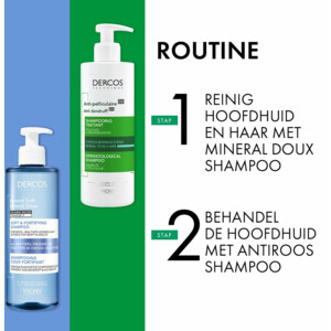 3x Vichy Dercos Anti-roos Shampoo Normaal Tot Vet Haar - 53.22 euro