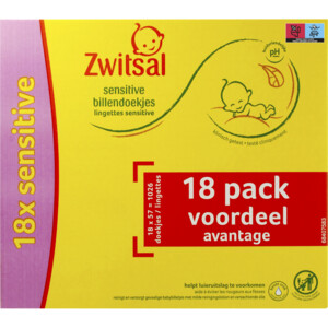 Zwitsal Billendoekjes Sensitive - 29.99 euro