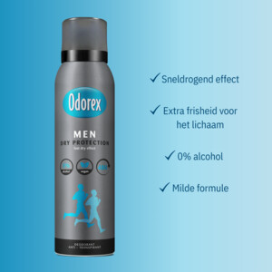 6x Odorex Deodorant Spray For Men Dry Protection - 23.85 euro