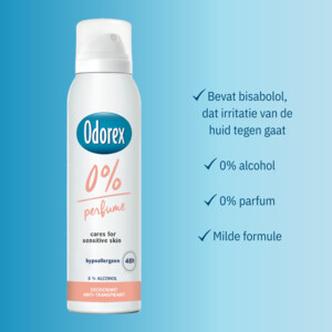 6x Odorex Deodorant Spray 0% - 14.37 euro