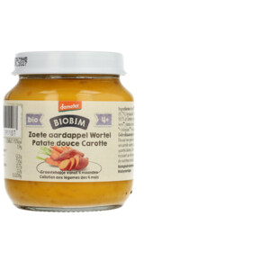 6x Biobim Groentehapje 4+ mnd Zoete Aardappel & Wortel - 8.43 euro