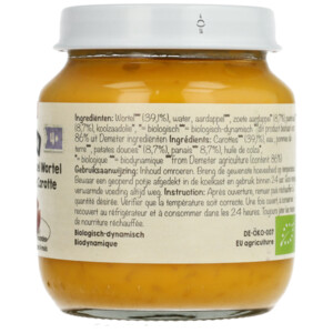 6x Biobim Groentehapje 4+ mnd Zoete Aardappel & Wortel - 8.43 euro