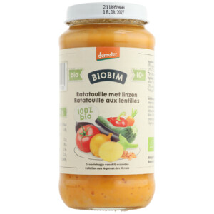 Biobim Maaltijd 10+ mnd Ratatouille met Linzen - 1.99 euro