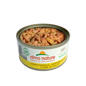24x Almo Nature HFC Natural Kattenvoer Nat Blik Kippenboutvlees 150 gr