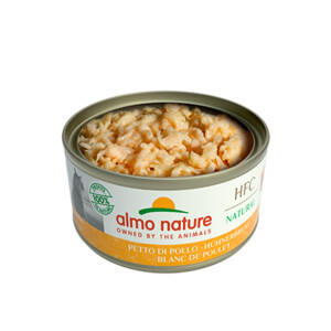 24x Almo Nature HFC Natural Kattenvoer Nat Kippenvlees 150 gr