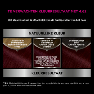 3x Garnier Olia Permanente Crèmekleuring 4.62  Donker Granaatrood - 43.61 euro