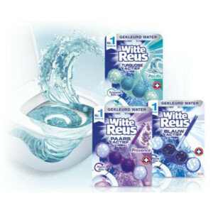 10x Witte Reus Toiletblok Blauw Actief Hygiëne - 29.99 euro
