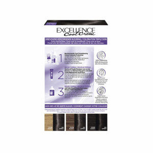 3x L'Oréal Excellence Cool Crème Permanente Crèmekleuring 3.11 - Ultra As Donkerbruin - 46.58 euro