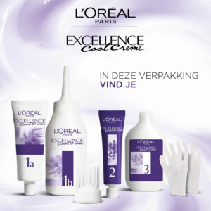 6x L'Oréal Excellence Cool Crème Permanente Crèmekleuring 4.11 - Ultra As Middenbruin - 80.96 euro