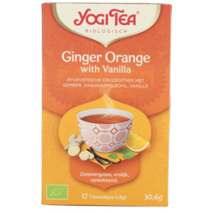 3x Yogi tea Biologische Thee Ginger Orange Vanilla - 11.45 euro