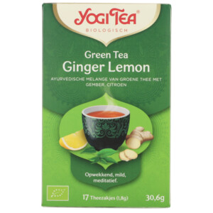 3x Yogi tea Biologische Thee Green Tea Ginger Lemon - 9.43 euro