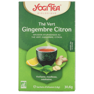 3x Yogi tea Biologische Thee Green Tea Ginger Lemon - 9.43 euro
