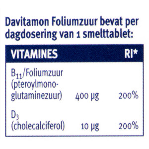 Davitamon Foliumzuur - 14.05 euro