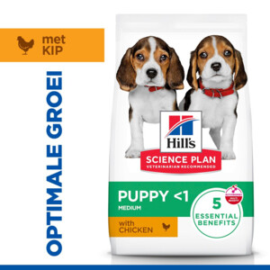 Hill's Science Plan Hondenvoer Droog Medium Puppyvoer Kip 14 kg