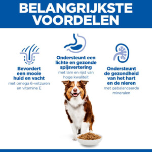 Hill's Science Plan Hondenvoer Droog Medium Mature Adult Lam - Rijst 14 kg