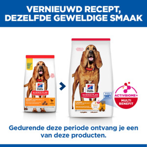 Hill's Science Plan Hondenvoer Droog Light Mature Adult Medium Kip 14 kg