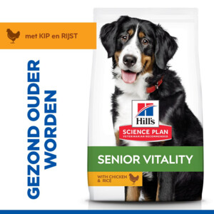 Hill's Science Plan Hondenvoer Droog Mature Adult 7+ Senior Vitality Large Kip 14 kg