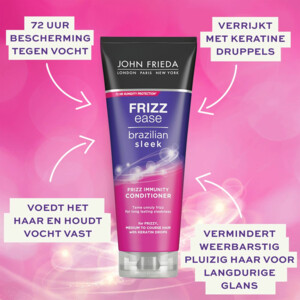 4x John Frieda Frizz Ease Brazilian Sleek Conditioner - 39.17 euro