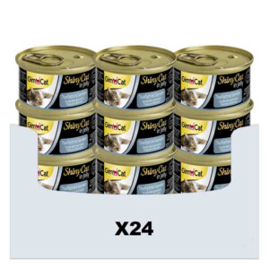 24x GimCat Shinycat in Jelly Tonijn & Garnalen