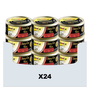 24x GimCat ShinyCat Filet  Tonijn & Zalm