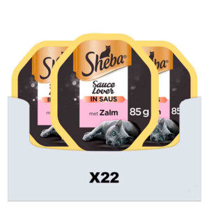 22x Sheba Kattenvoer Natvoer Sauce Lovers Zalm