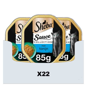 22x Sheba Kattenvoer Natvoer Sauce Lovers Tonijn