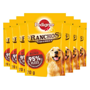 7x Pedigree Ranchos Original Hondensnacks Rund