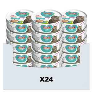 24x Smolke Kattenvoer Soft Paté Vis