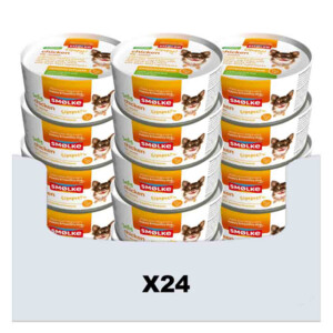24x Smolke Hondenvoer Soft Paté Kip