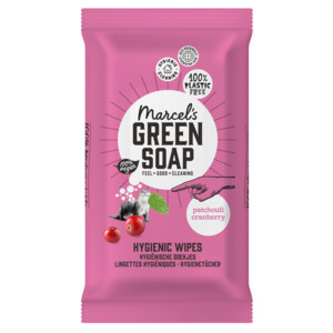 6x Marcel's Green Soap Schoonmaakdoekjes Patchouli & Cranberry - 11.37 euro