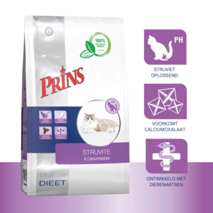 Prins VitalCare Veterinary Diet Struvite & Calciumoxalate Kattenvoer 5 kg