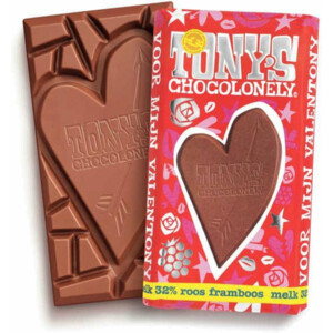 Tony's Chocolonely Chocoladereep Een hart onder de riem - 3.7 euro