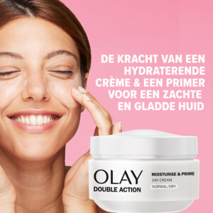 Olay Double Action Hydraterende Dagcrème en Primer - 10.99 euro