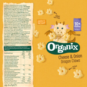 Organix Baby Knabbels 10+ m Kaas Ui - 3.63 euro