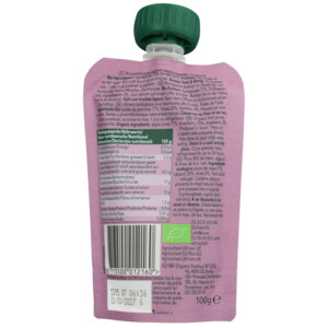 6x Organix Knijpfruit 6+m Appel Aardbei & Blauwe Bes BIO - 8.21 euro