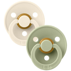 Bibs Fopspeen Maat 1 0-6 mnd Sage Ivory - 9.55 euro