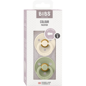 Bibs Fopspeen Maat 1 0-6 mnd Sage Ivory - 9.55 euro
